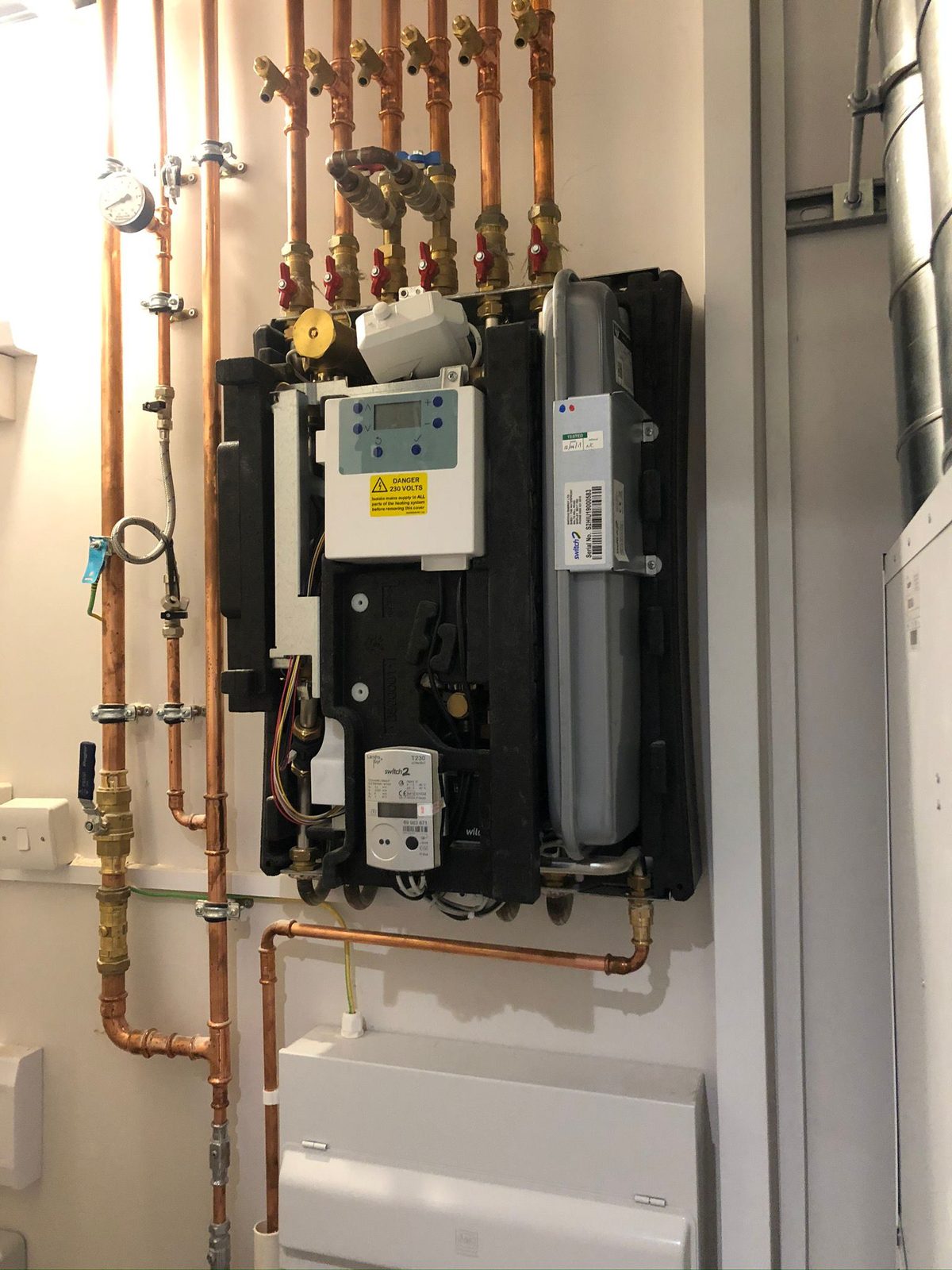 Heat Interface Unit HIU installation in new build apartment Bedford